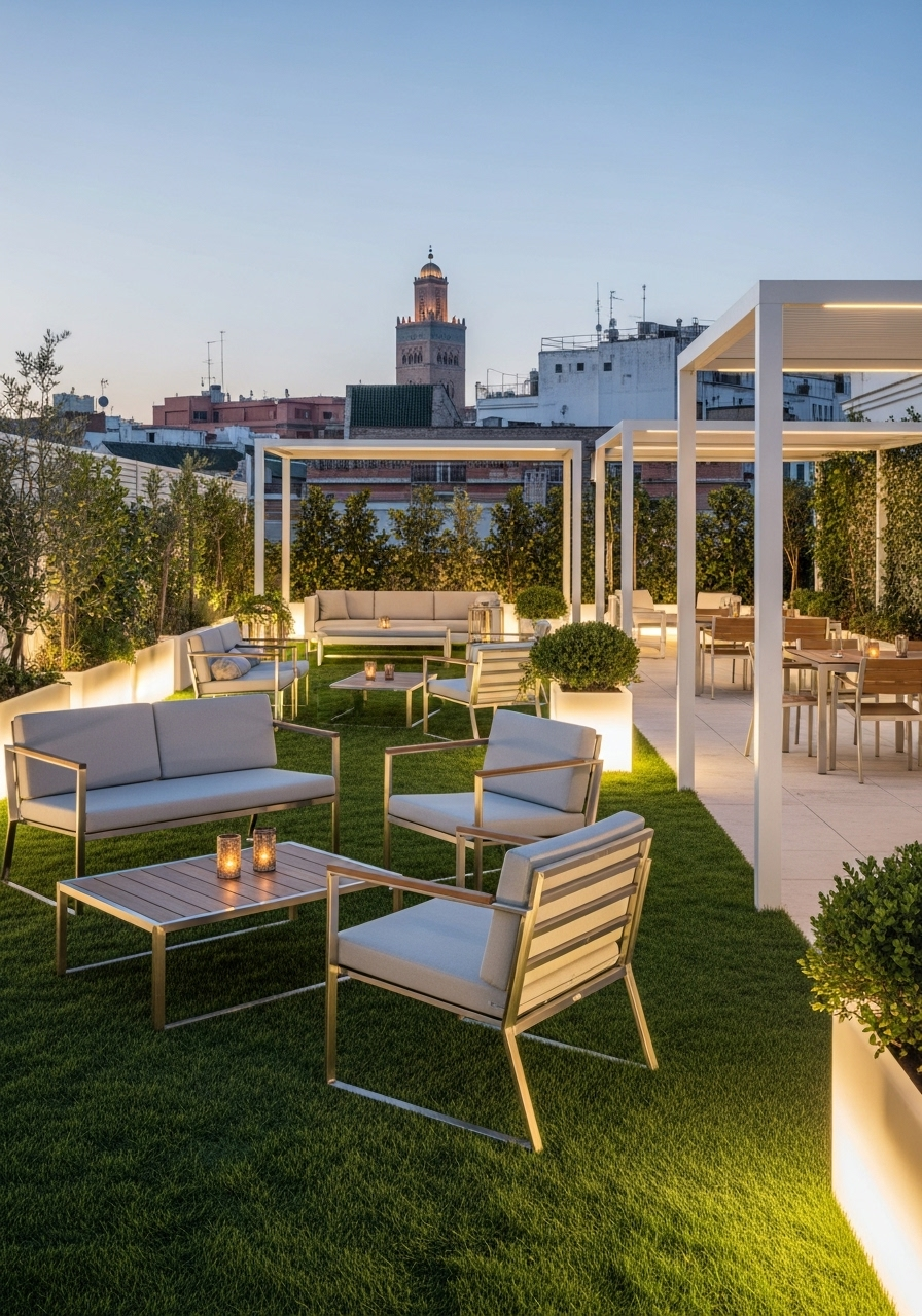 Produits espagnols pour l’aménagement de jardins urbains au Maroc