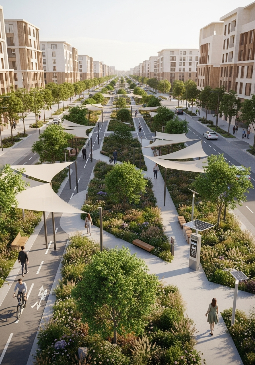 espaces verts et mobilité urbaine