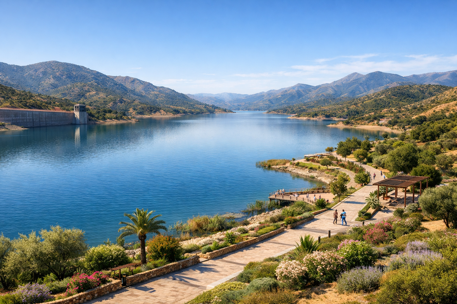 potentiel paysager des lacs de barrages